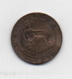 G. PROVISIONAL DEL AÑO 1870 DE 1 CENTIMO